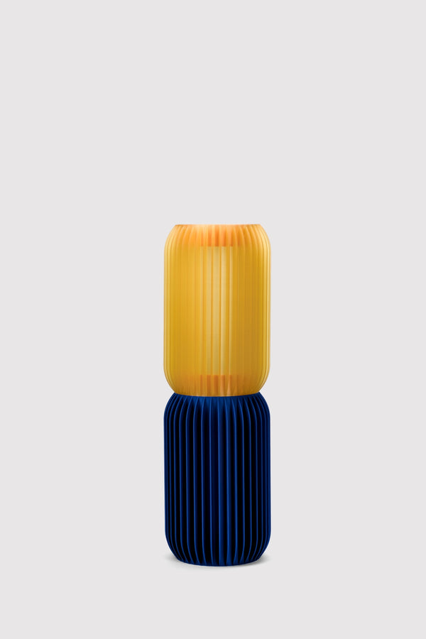 LASE STEREO Duo · Colourful Modular Lamp — L / Yellow / Blue