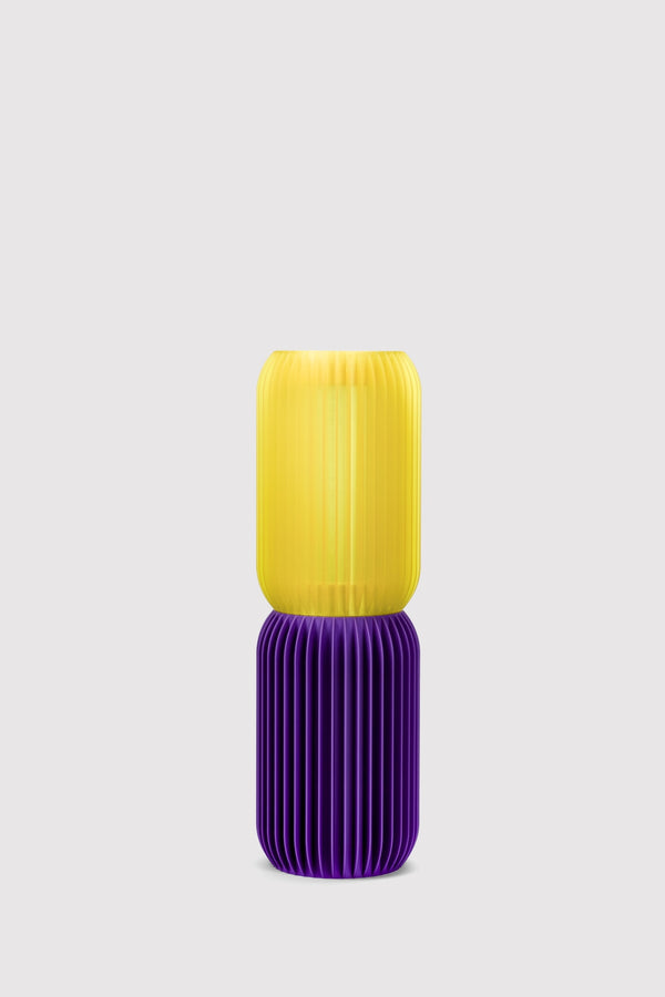 LASE STEREO Duo · Colourful Modular Lamp — L / Yellow / Purple