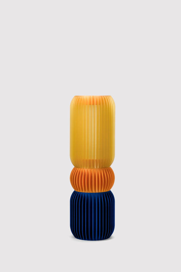 LASE STEREO Trio · Colourful Modular Lamp — M / Orange / Blue
