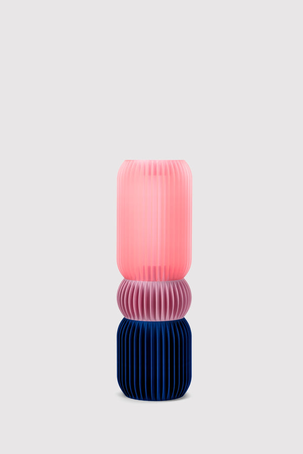 LASE STEREO Trio · Colourful Modular Lamp — M / Pink / Blue