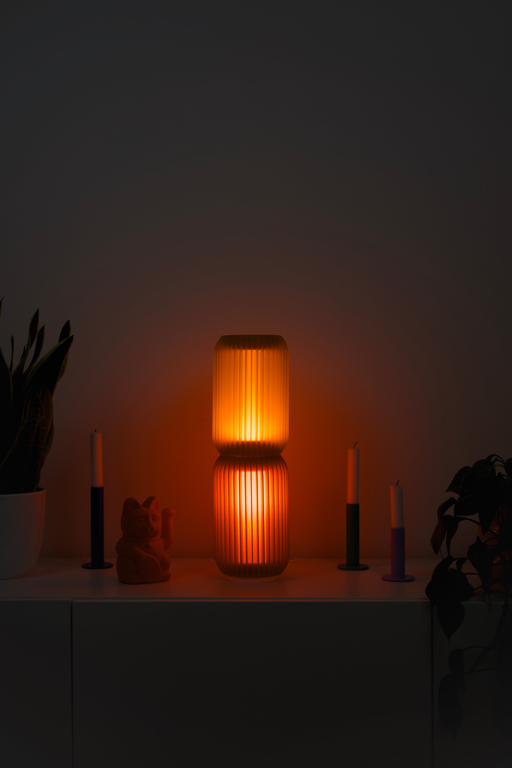 LASE MONO Duo · Modular Design Lamp at night