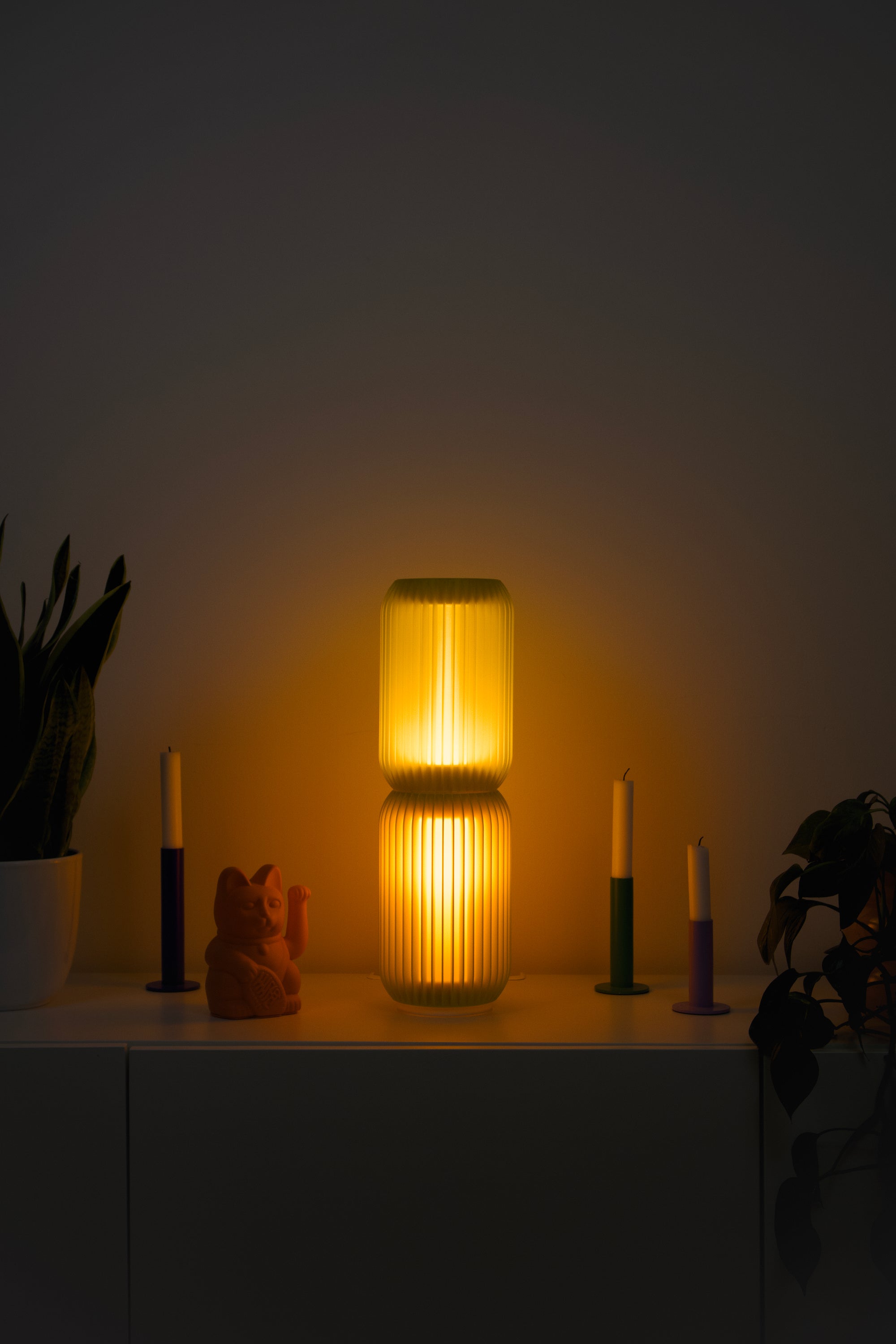LASE MONO Duo · Modular Design Lamp at night