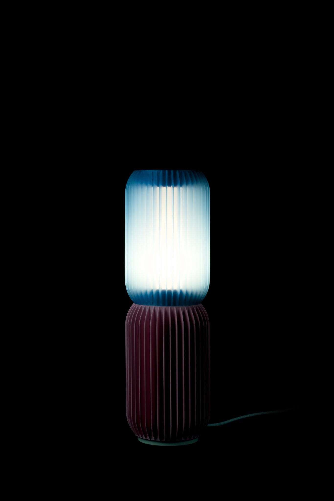 LASE STEREO Duo · Colourful Modular Lamp at night