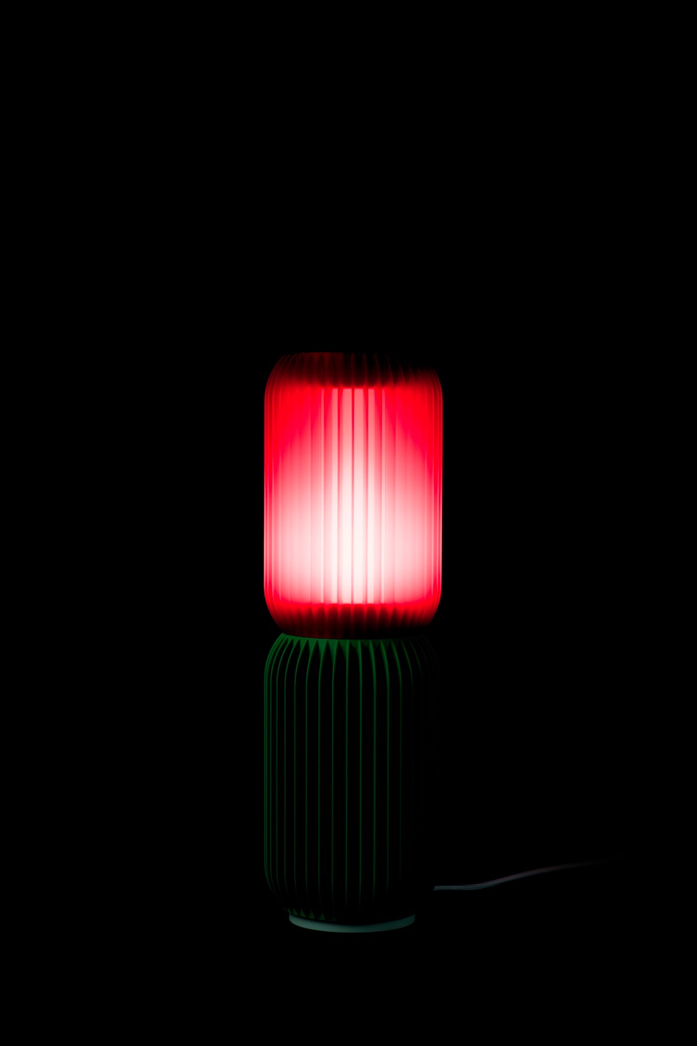 LASE STEREO Duo · Colourful Modular Lamp at night