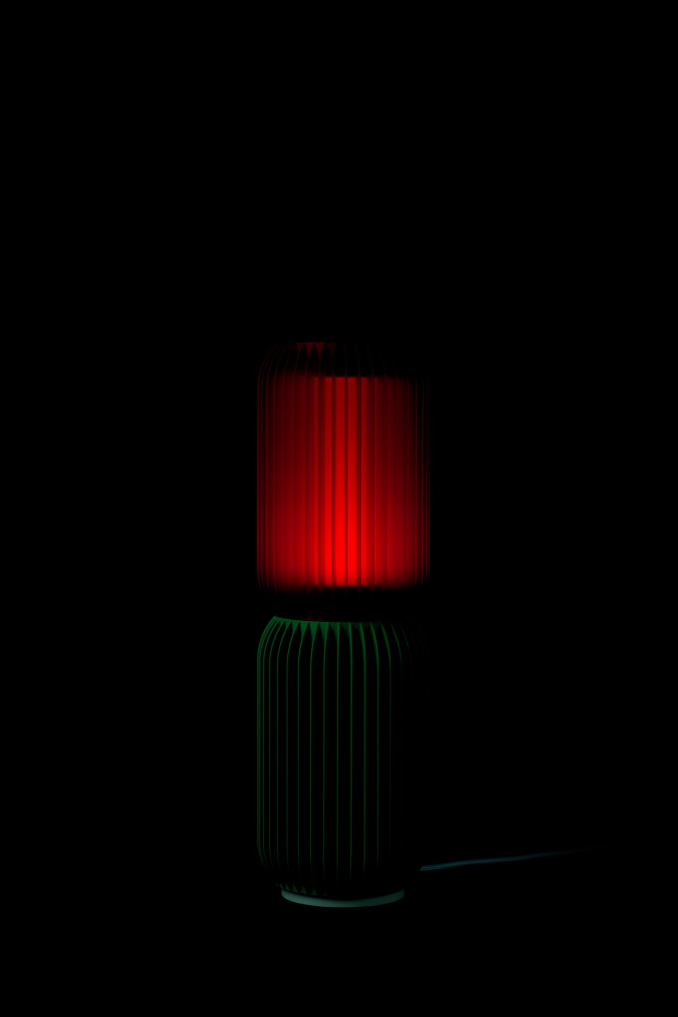 LASE STEREO Duo · Colourful Modular Lamp at night