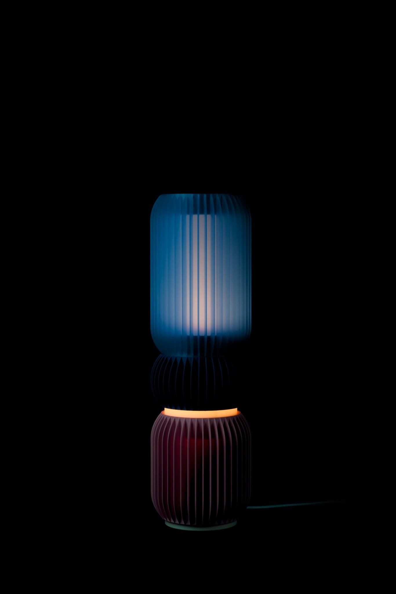 LASE STEREO Trio · Colourful Modular Lamp at night