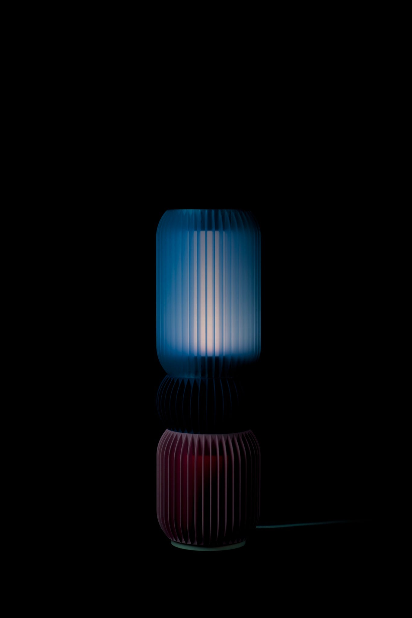 LASE STEREO Trio · Colourful Modular Lamp at night
