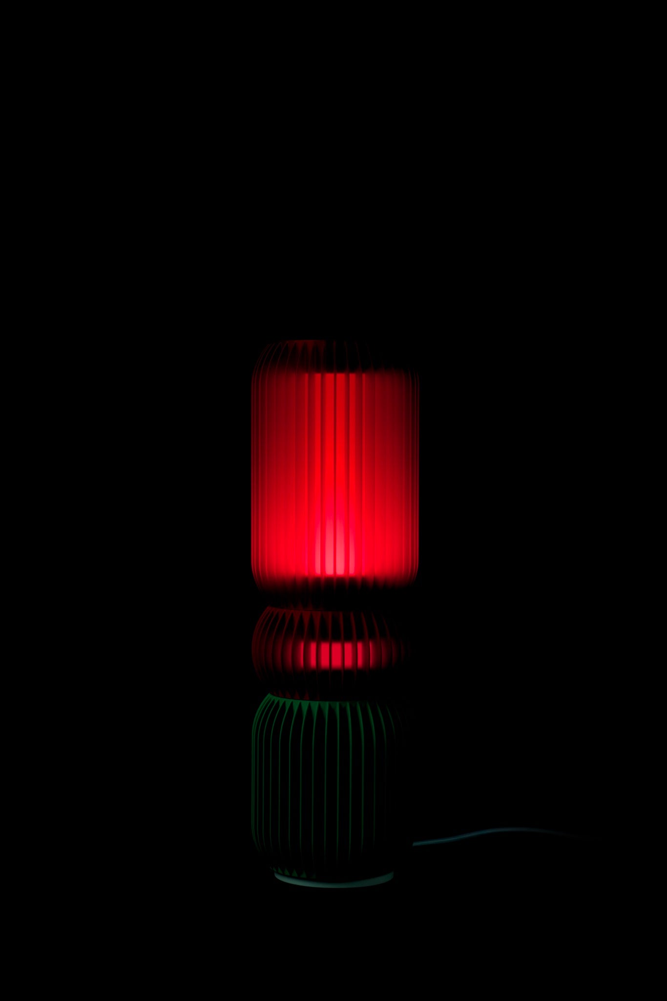 LASE STEREO Trio · Colourful Modular Lamp at night