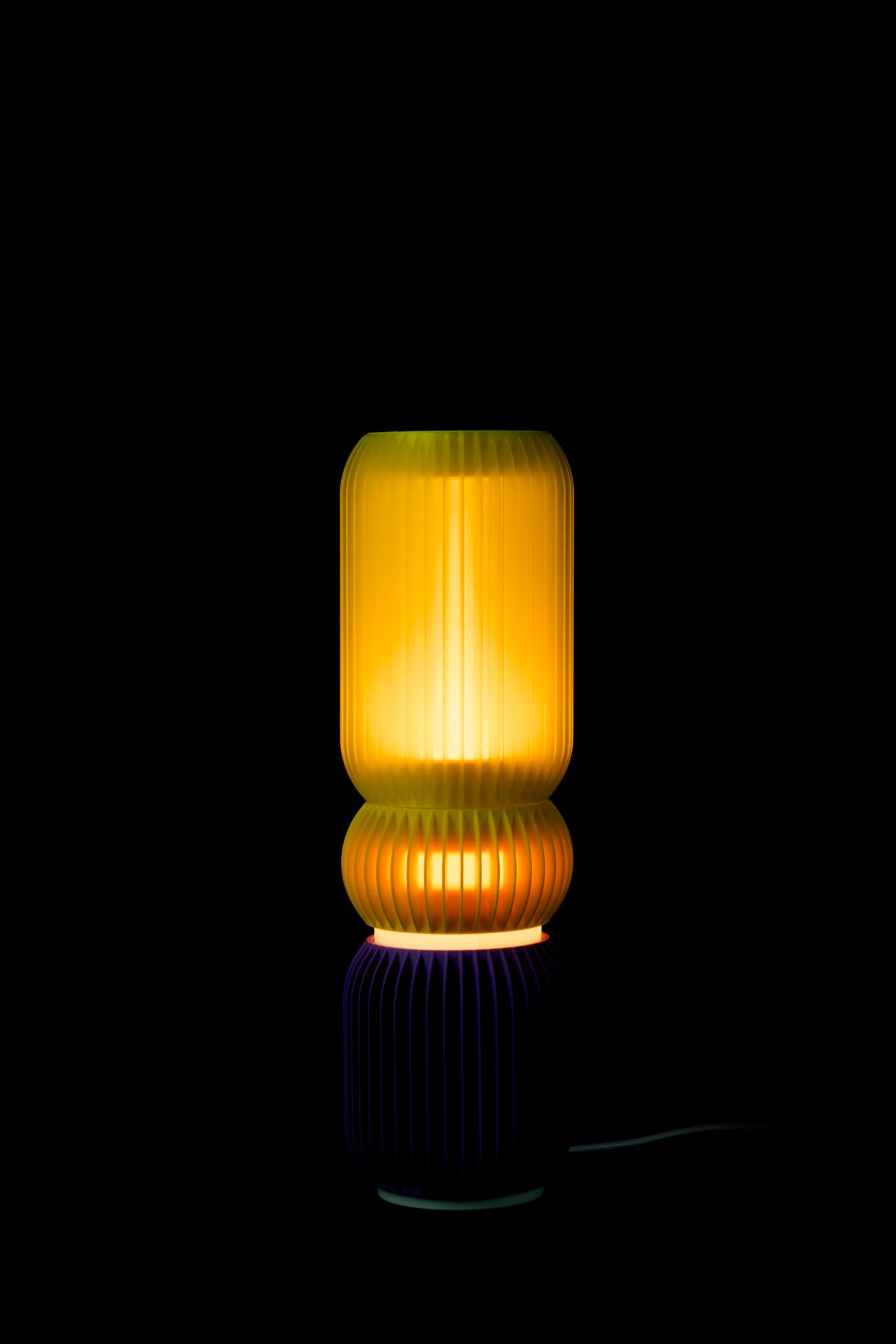 LASE STEREO Trio · Colourful Modular Lamp at night