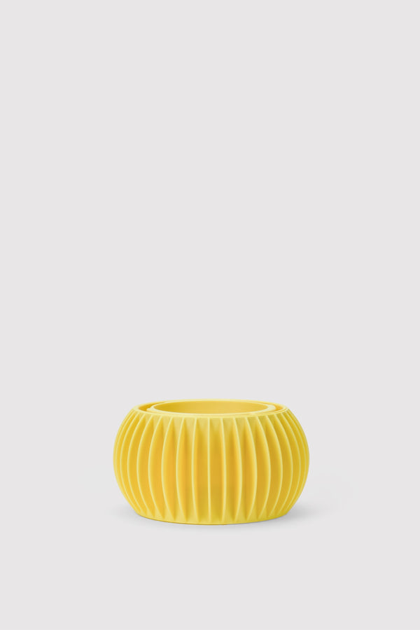 LASE 01 MATTE · Vase Module — S Yellow